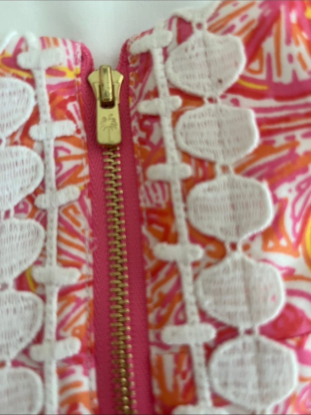 Lilly Pulitzer Betsey Bright Bicycle Print Cotton Lace Applique Sundress size 4 - Picture 7 of 9